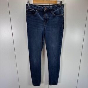 LC LAUREN CONRAD Women's Size 10 Dark Wash Denim High Rise Skinny Jeans